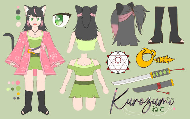 Character design by nekoasumi